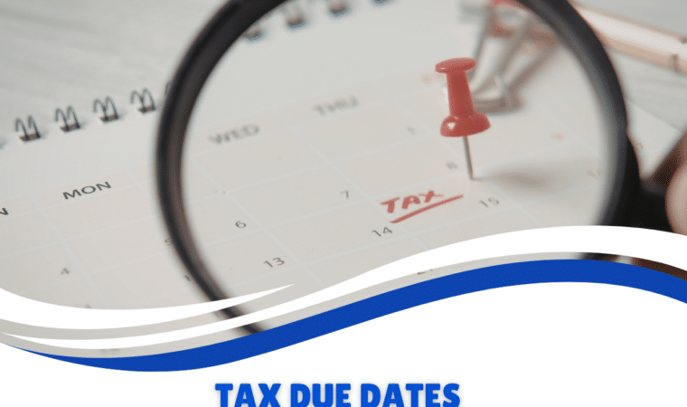 KayaTax federal tax due dates calendar including estimated tax and filing deadlines