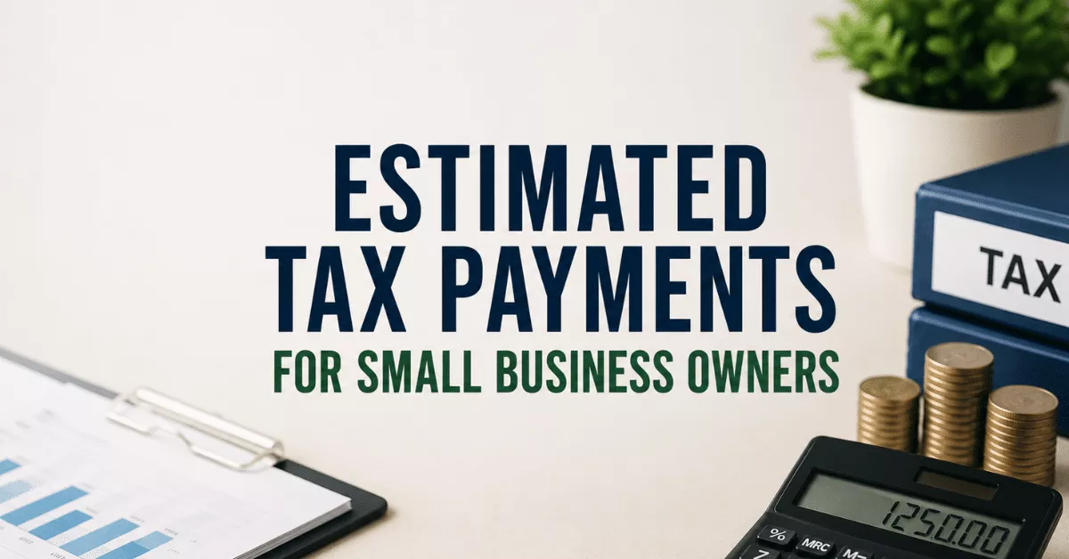 Estimated Tax Payments for Small Business Owners: Complete Guide